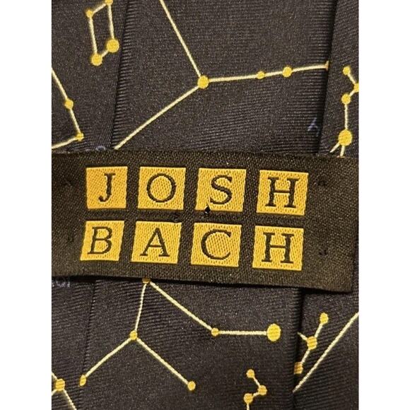 Mens Silk Luxury Necktie Josh Bach Constellation Astronomy Stars Space - Picture 3 of 3